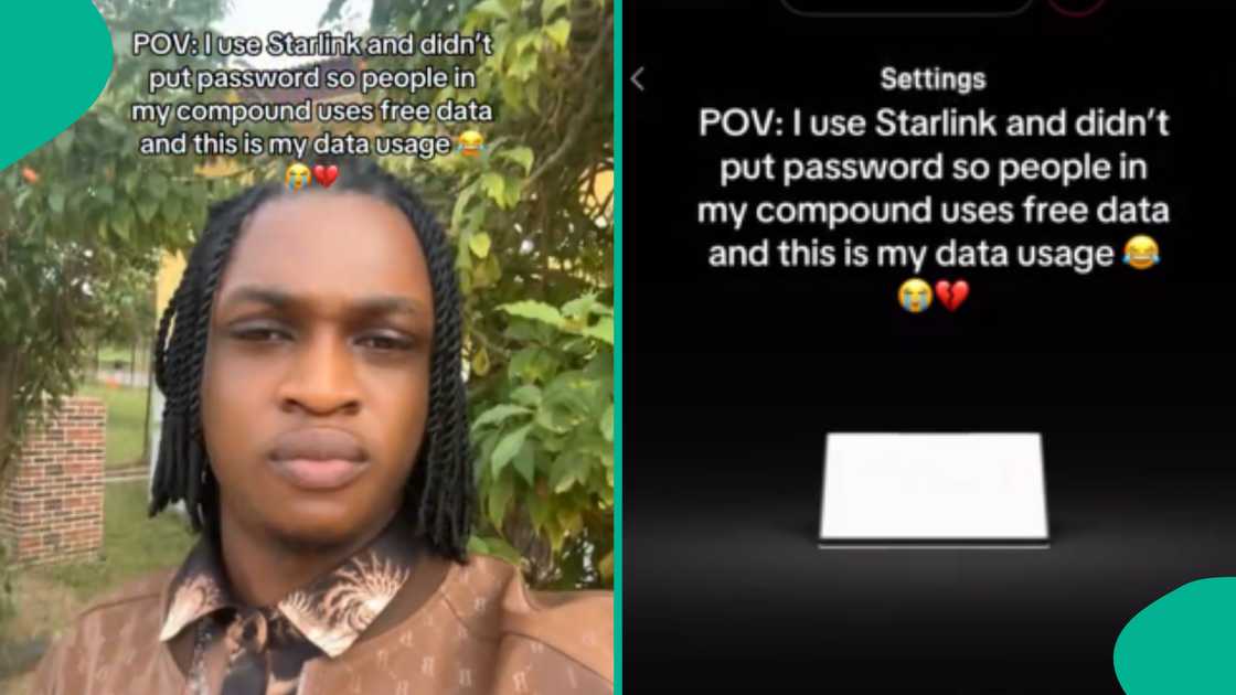 Man shares unexpected outcome after using Starlink without password in his compound Man shares unexpected outcome after using Starlink without password in his compound
