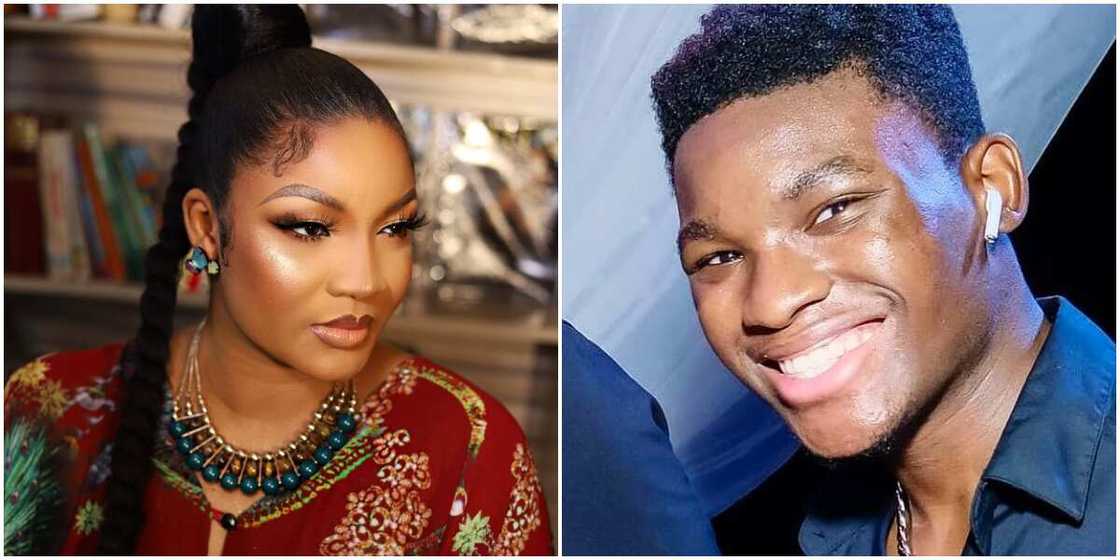 Actress Omotola Jalade and her son Actress Omotola Jalade and her son