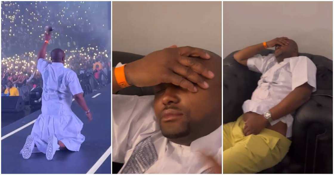 Isreal abandons Davido on stage Isreal abandons Davido on stage