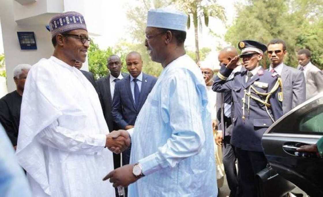 Yanzu-Yanzu: Buhari Ya Karbi Bakuncin Shugaba Idris Deby a Fadarsa ta Aso Rock