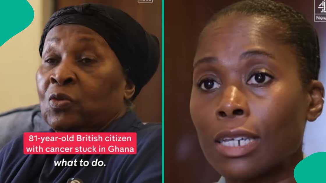 Old woman denied entry into the UK despite being a citizen. Old woman denied entry into the UK despite being a citizen.