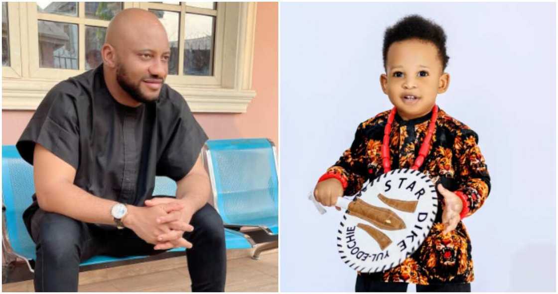 Yul Edochie's new son clocks 1 Yul Edochie's new son clocks 1