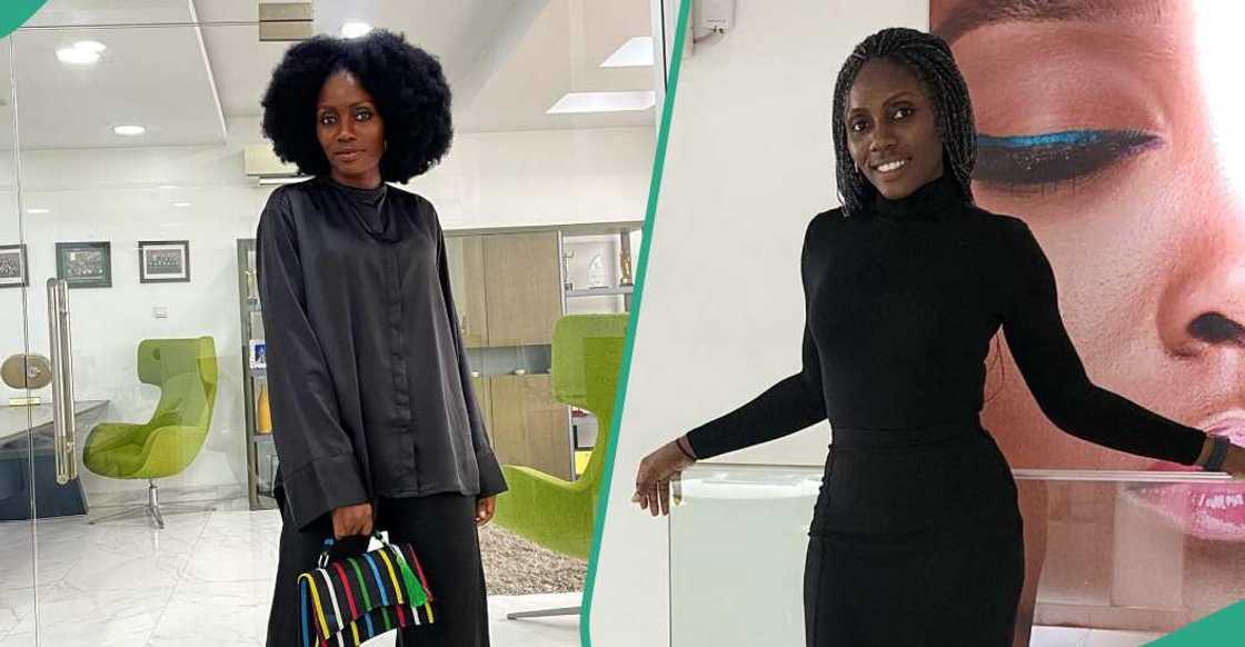 Mary-Jane Ohobu stuns in black