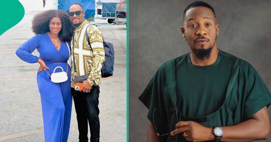 Junior Pope's wife Jennifer Awele celebrates him on his 45th birthday with tributes. Junior Pope's wife Jennifer Awele celebrates him on his 45th birthday with tributes.