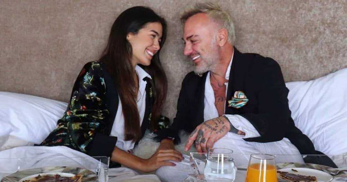 Italian Billionaire Gianluca Vacci's tattooed her man by herself. Italian Billionaire Gianluca Vacci's tattooed her man by herself.