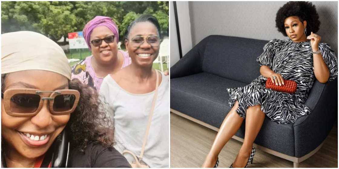 Rita Dominic and family at the polling unit, Rita Dominic Rita Dominic and family at the polling unit, Rita Dominic