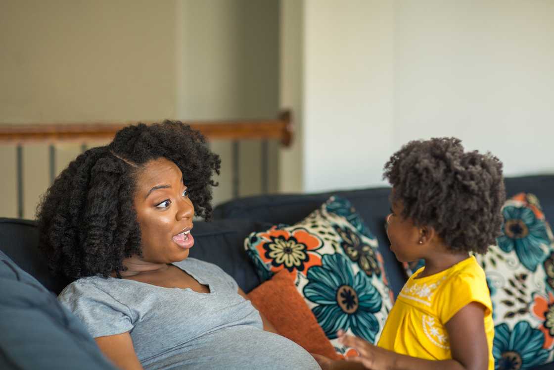 A mother and daughter