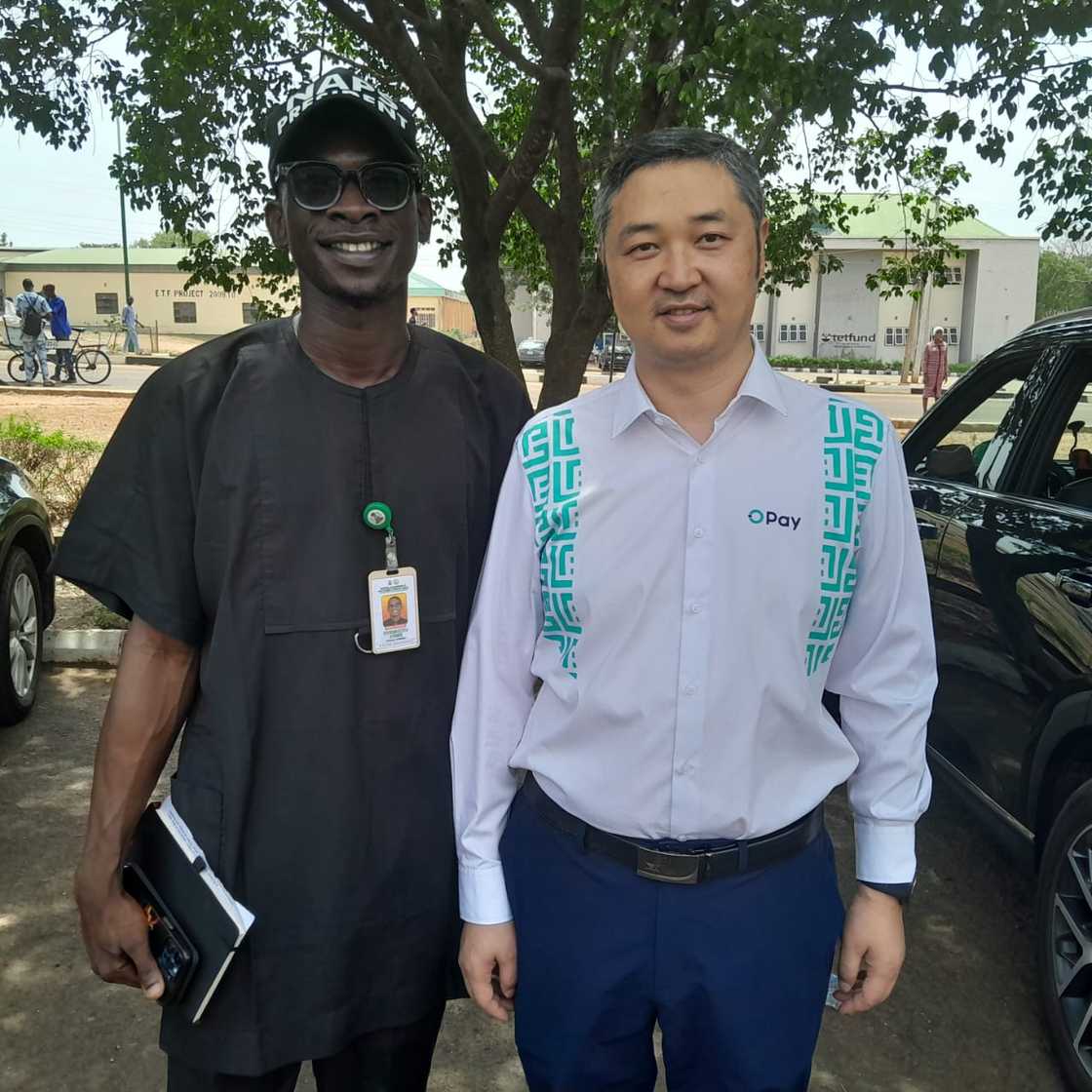 Kwara Poly’s NAPS president, Comrade Oyewunmi Festus Ayomide, and OPay's chief public affairs Officer, Justin Zhang. Kwara Poly’s NAPS president, Comrade Oyewunmi Festus Ayomide, and OPay's chief public affairs Officer, Justin Zhang.