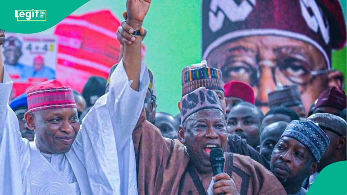 Yadda Abdullahi Ganduje ya karbi Abba Kabir zuwa APC Yadda Abdullahi Ganduje ya karbi Abba Kabir zuwa APC