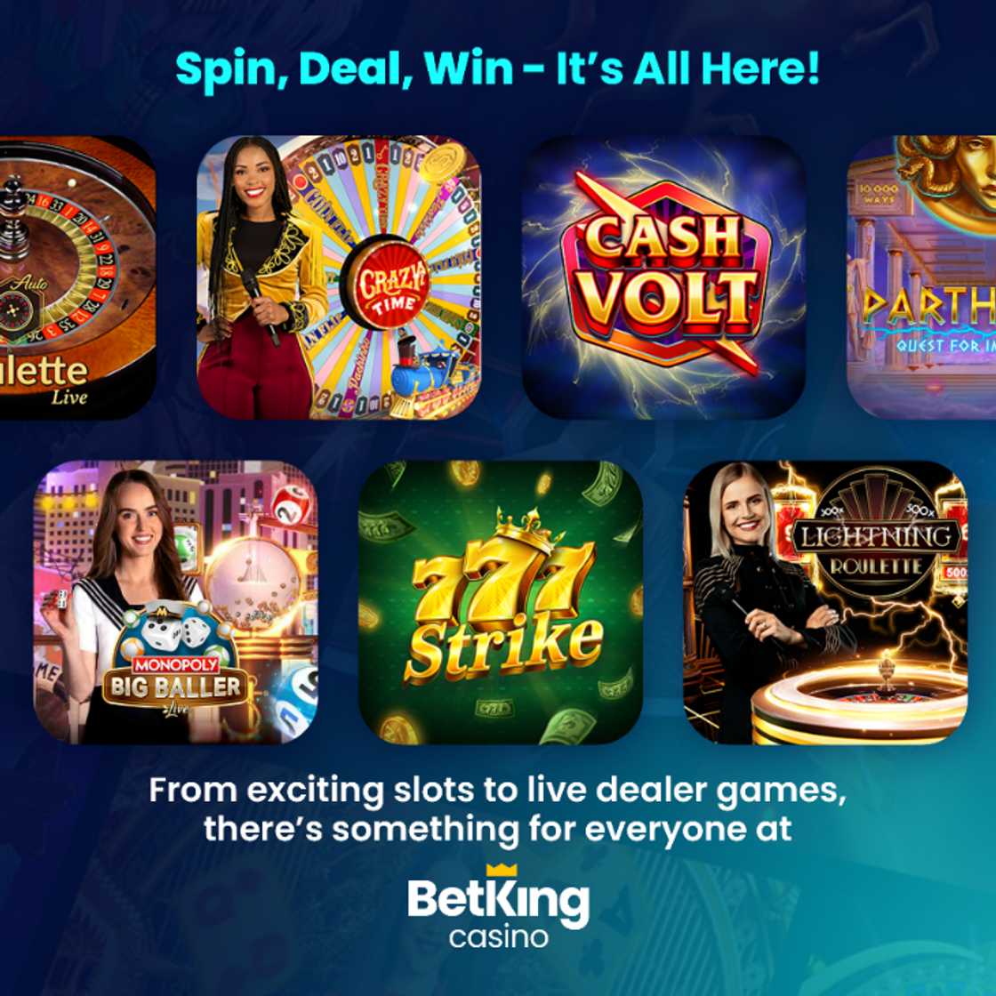 Learn how to win big with BetKing's new casino games