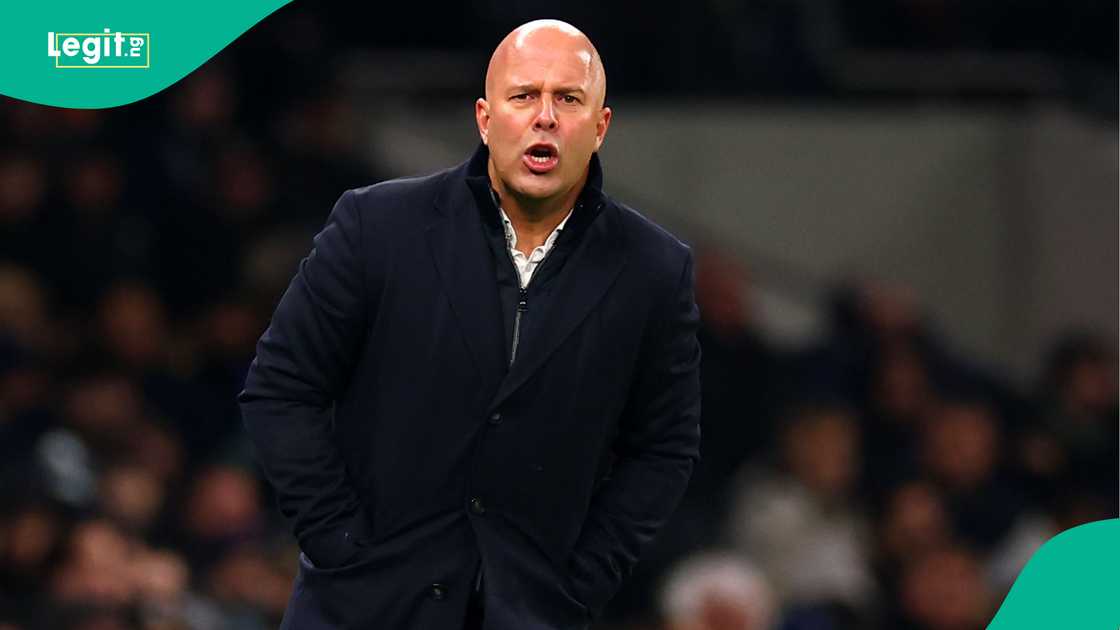 Arne Slot, Liverpool, Tottenham, Tottenham Hotspur Stadium, London, England, Carabao Cup. Arne Slot, Liverpool, Tottenham, Tottenham Hotspur Stadium, London, England, Carabao Cup.