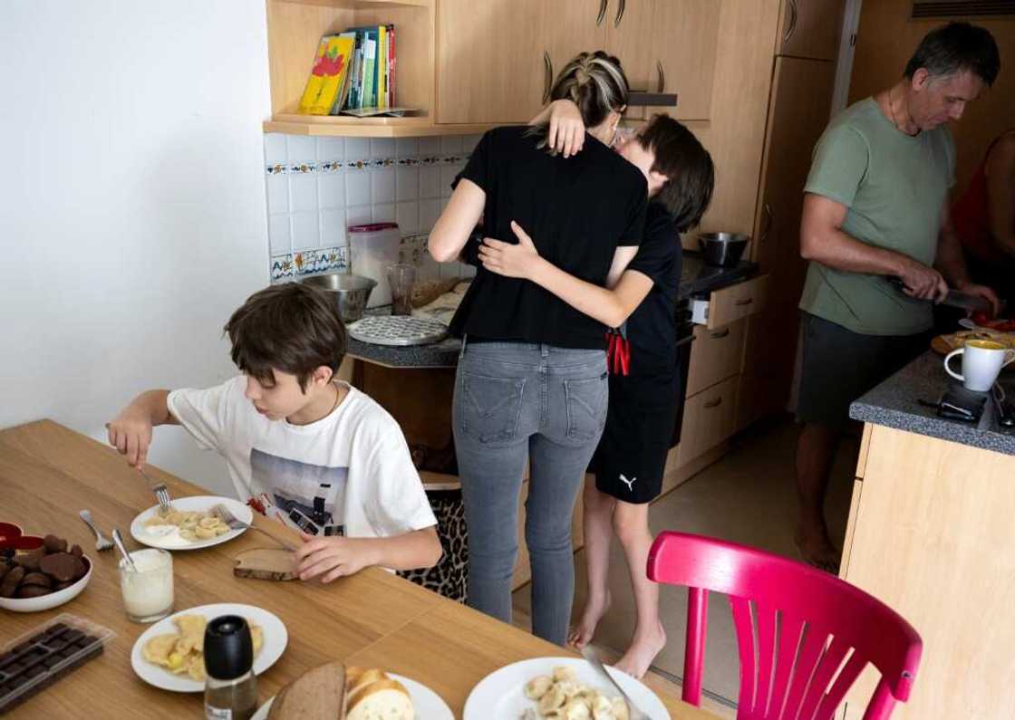 The family have just moved into a pretty two-bedroomed apartment The family have just moved into a pretty two-bedroomed apartment