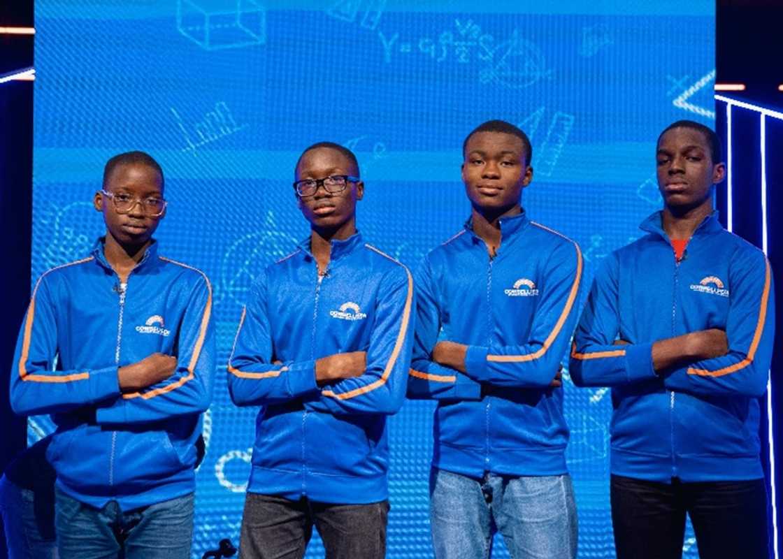 Senior Category Finalists during the Cowbellpedia quiz show