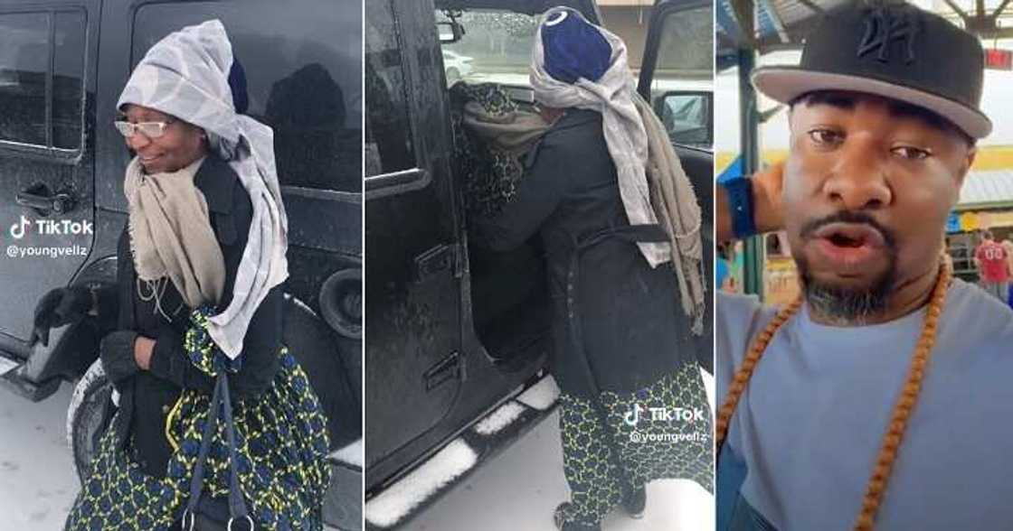 Nigerian man brings his mum to America Nigerian man brings his mum to America