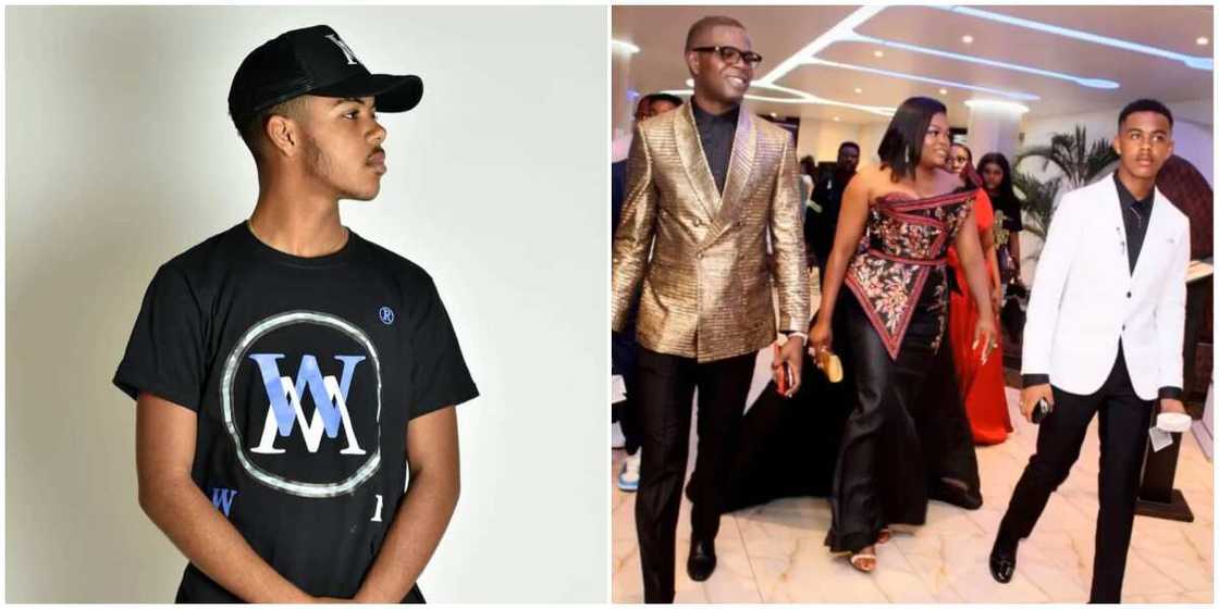 Funke Akindele’s stepson clocks 16, hubby JJC Skillz pens sweet note to him