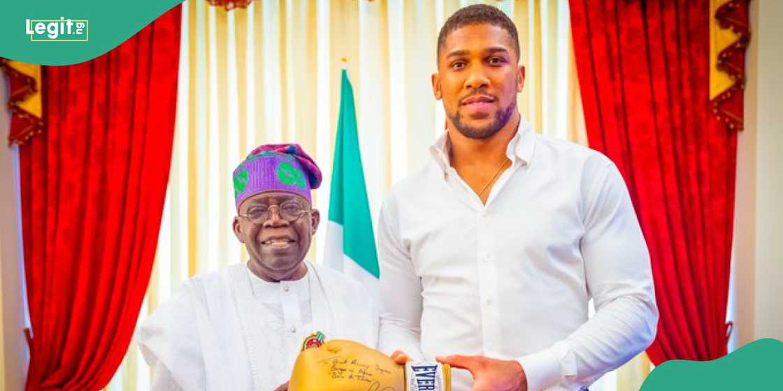 Presidnet Bola Tinubu sends message to Anthony Joshua after fatal road accident Presidnet Bola Tinubu sends message to Anthony Joshua after fatal road accident