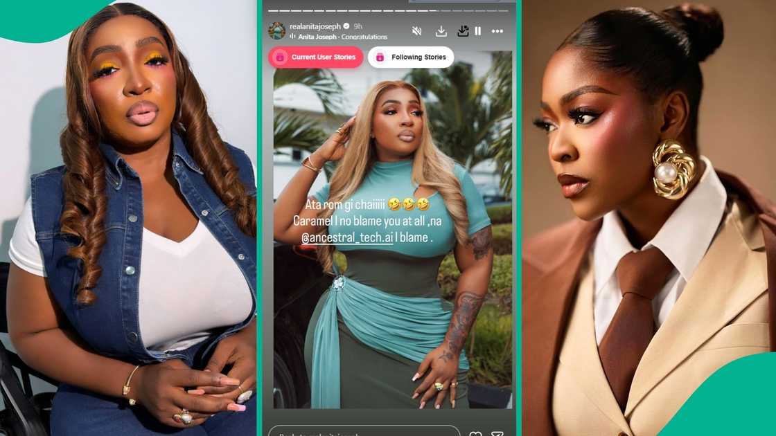 Anita Joseph fires back at Caramel Plug after her reaction to AI photo apology Anita Joseph fires back at Caramel Plug after her reaction to AI photo apology
