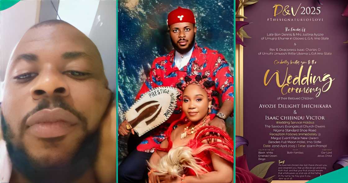 Nigerian man, Isaac Chijindu Victor, opens up after lover called off wedding days before event. Nigerian man, Isaac Chijindu Victor, opens up after lover called off wedding days before event.