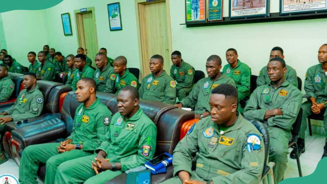 DSSC Air Force recruits in a training session DSSC Air Force recruits in a training session