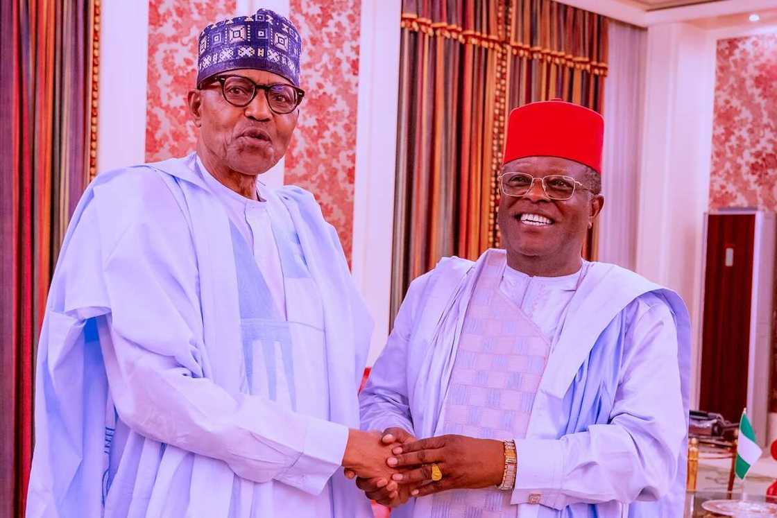 Gwamna Umahi ya ziyarci shugaba Buhari Gwamna Umahi ya ziyarci shugaba Buhari