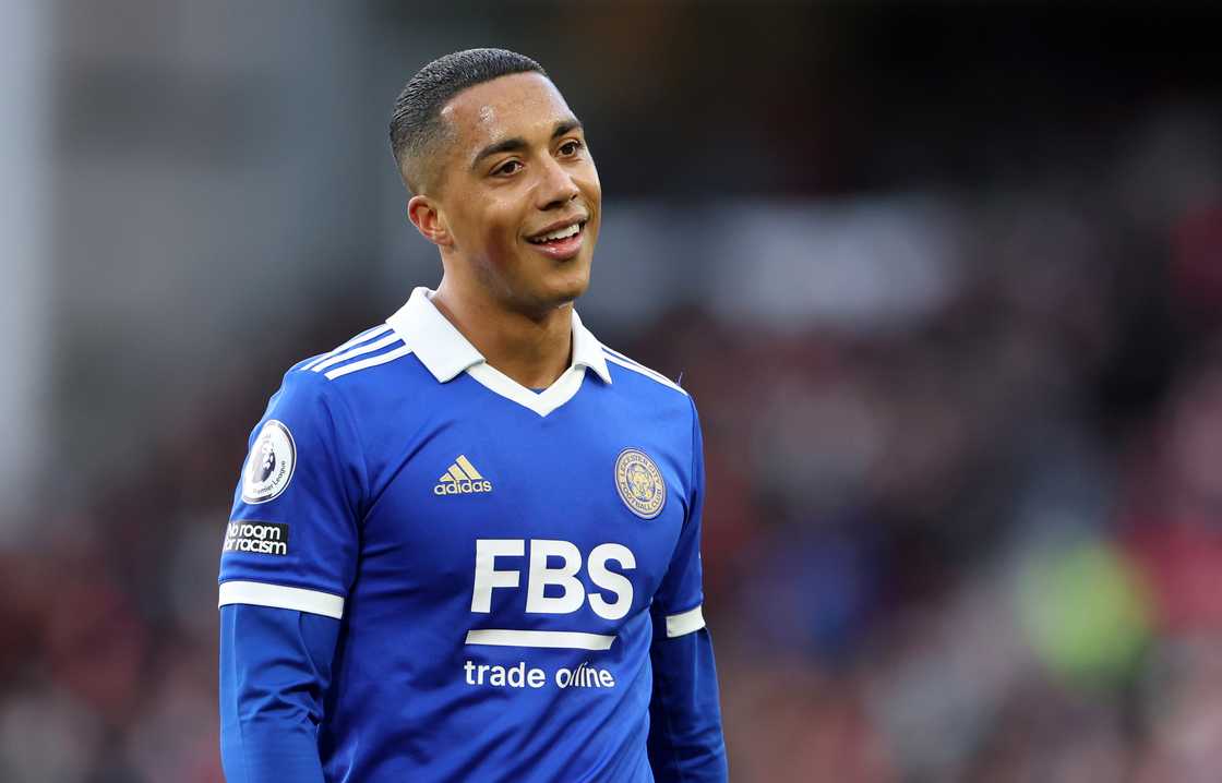 Youri Tielemans during the Premier League match between Nottingham Forest and Leicester City at City Ground Youri Tielemans during the Premier League match between Nottingham Forest and Leicester City at City Ground