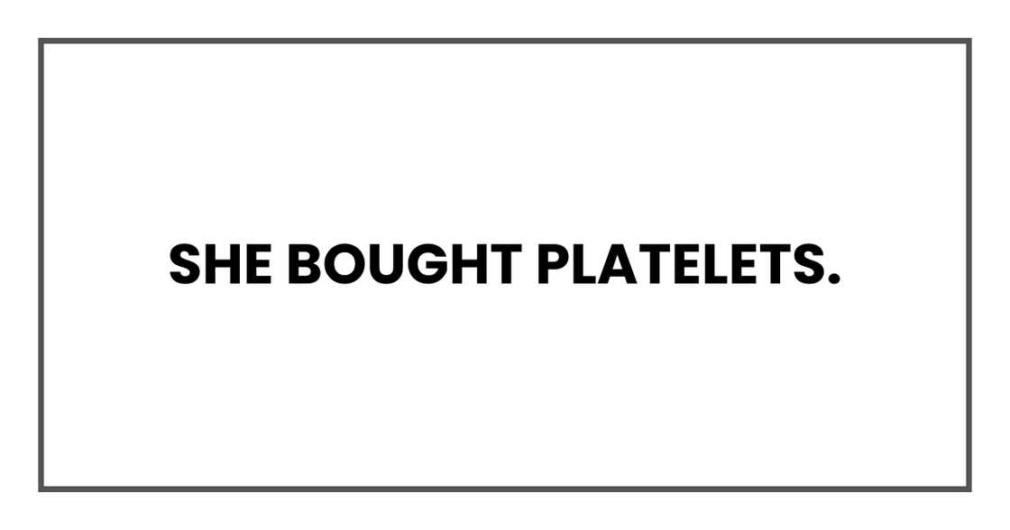 My sister's sacrifice. My sister's sacrifice.