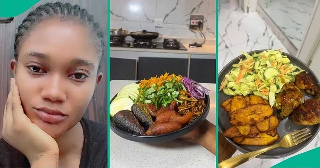 Nigerian woman spoils husband with great food