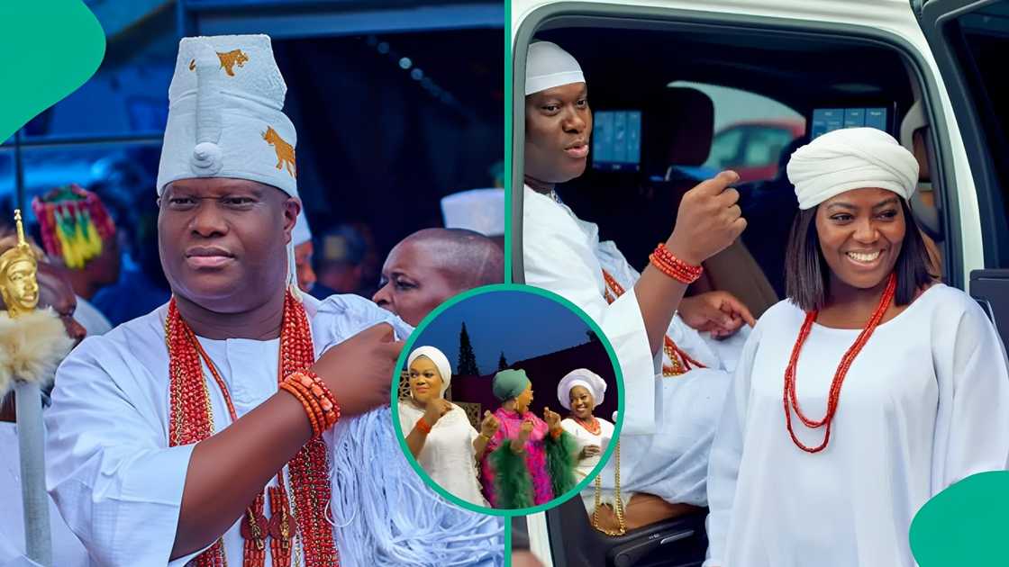 Four of Ooni of Ife's queens shine at event with joint performance. Four of Ooni of Ife's queens shine at event with joint performance.