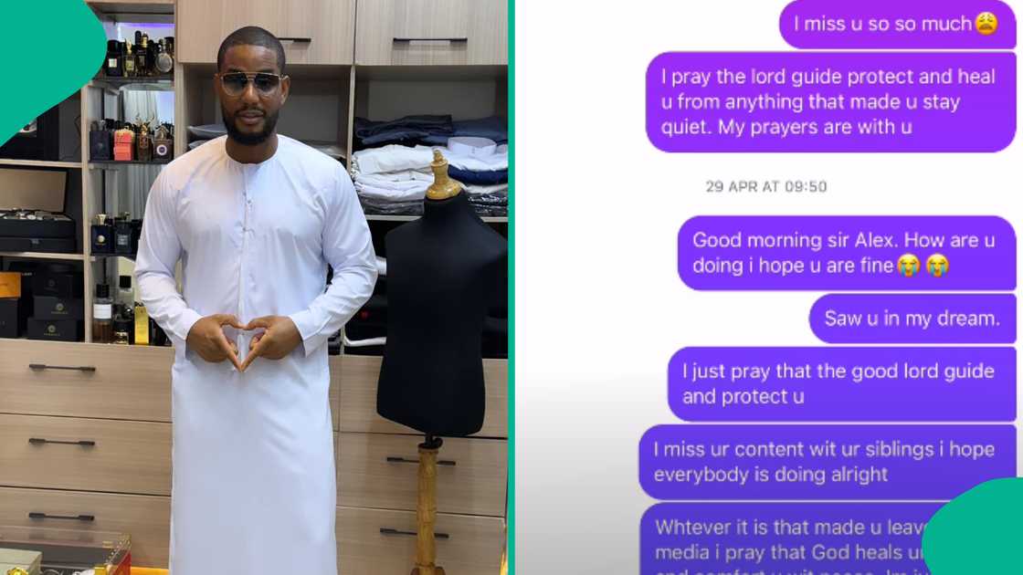 Lady heartbroken as she showcases messages she sent Alexx Ekubo before his death, noting that she saw him in her dream Lady heartbroken as she showcases messages she sent Alexx Ekubo before his death, noting that she saw him in her dream