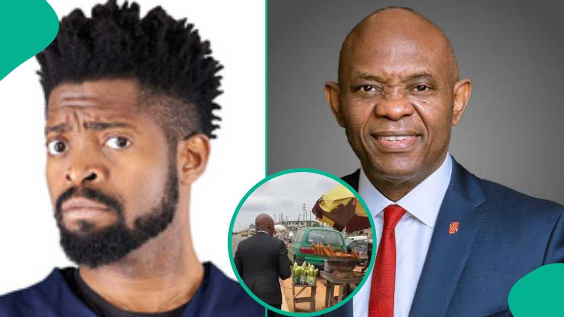 Basketmouth reacts to trending video of Tony Elumelu buying roasted corn by the roadside. Basketmouth reacts to trending video of Tony Elumelu buying roasted corn by the roadside.