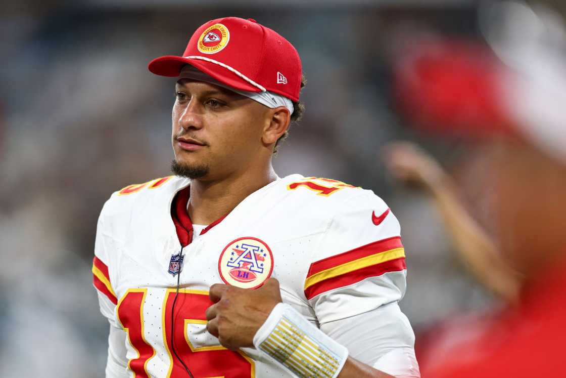 The Kansas City Chiefs Patrick Mahomes during an NFL game