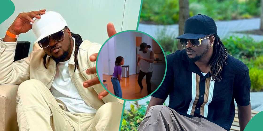Paul Psquare dances with daughter. Paul Psquare dances with daughter.