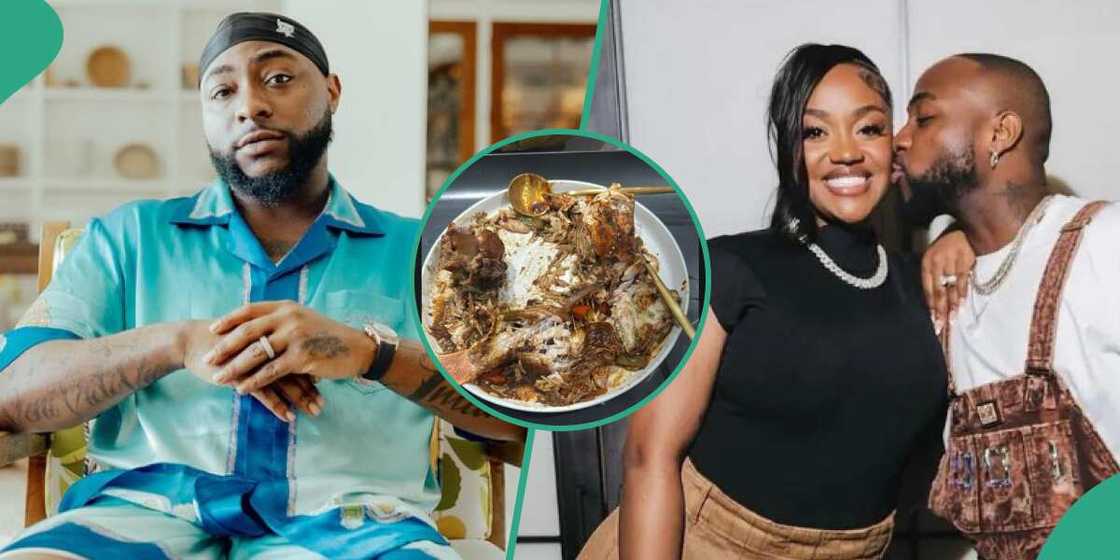 Davido finishes food prepared by wife Chioma Davido finishes food prepared by wife Chioma