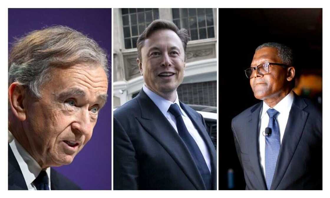 Arnault, Musk, Dngote