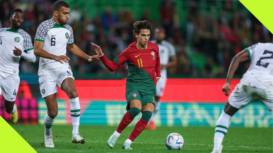 Wilfred Ndidi, Kevin Akpoguma, Frank Onyeka, João Félix, Estadio Jose Alvalade, Lisbon, Portugal, Nigeria.