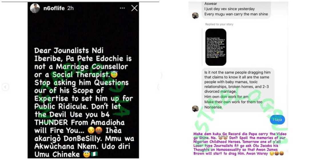 OAP N6 slams journalists interviewing Pete Edochie about 'modern-day sensitivities'