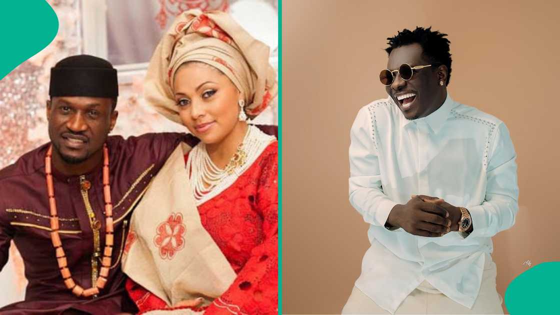 Mr P warns Terry Apala while dancing with his wife. Mr P warns Terry Apala while dancing with his wife.