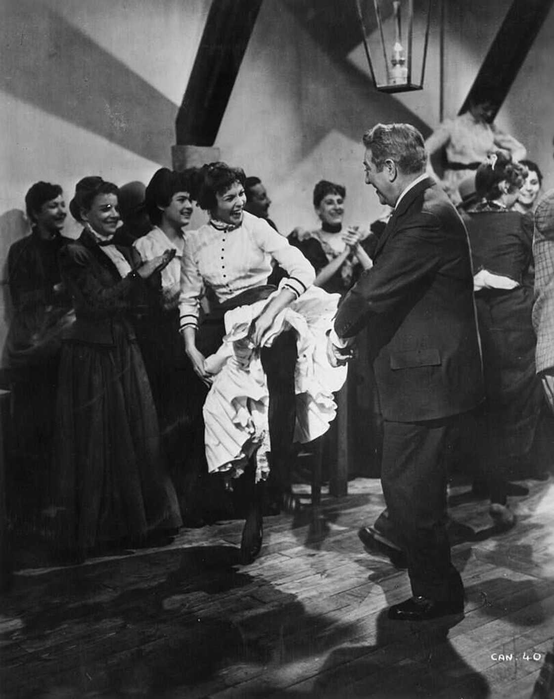 Jean Gabin et Francoise Arnoul Jean Gabin et Francoise Arnoul