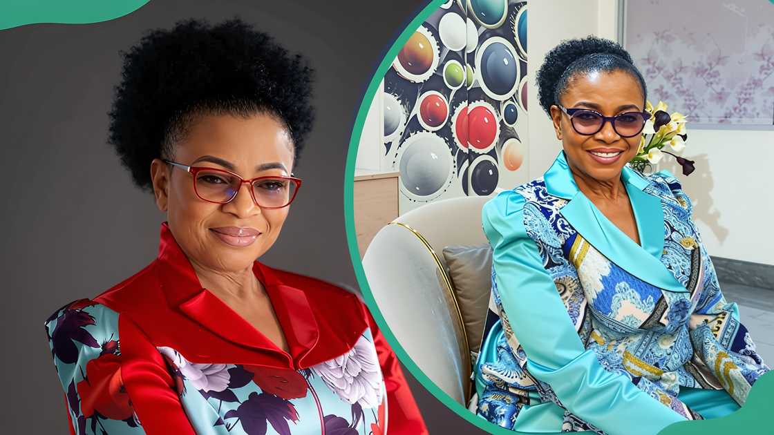 Folorunsho Alakija posing for a photo smiling Folorunsho Alakija posing for a photo smiling