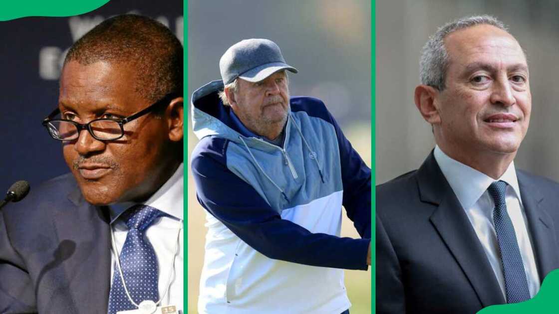 Aliko Dangote, Johann Rupert, and Nassef Sawiris are among the richest men in Africa Aliko Dangote, Johann Rupert, and Nassef Sawiris are among the richest men in Africa