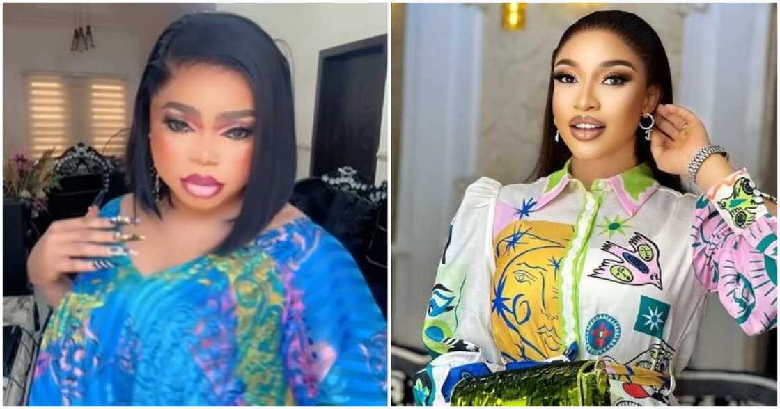 Photos of Bobrisky and Tonto Dikeh