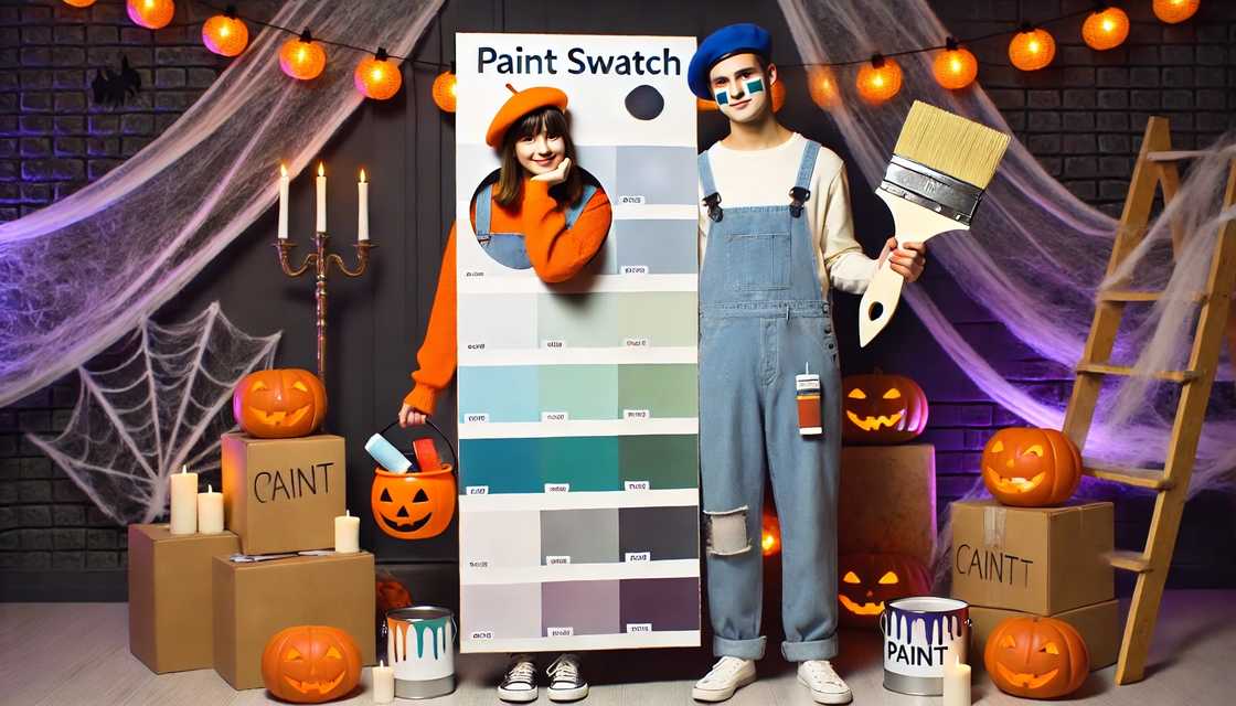 Paint Swatch and Painter costume Paint Swatch and Painter costume