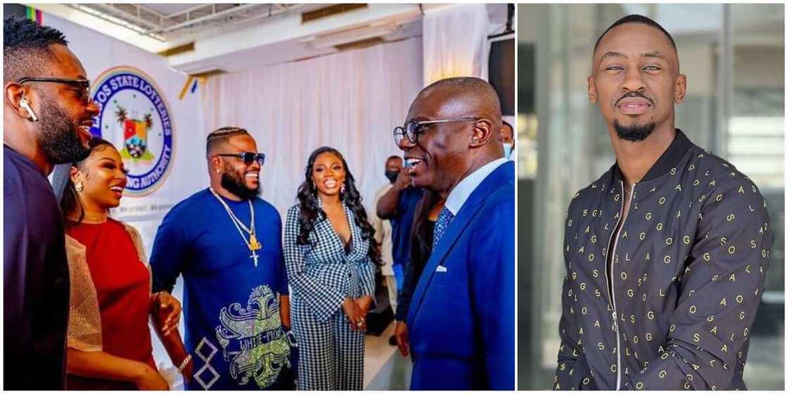 Sanwo-Olu and BBNaija stars