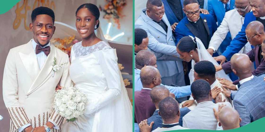 Reactions as man names 2 people who can guarantee the success or failure of Moses Bliss' marriage