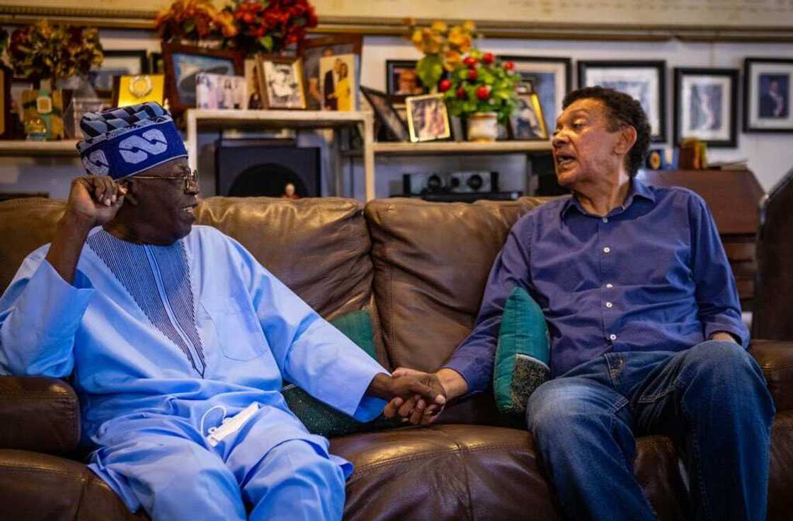 Tinubu and Ben Murray-Bruce Tinubu and Ben Murray-Bruce