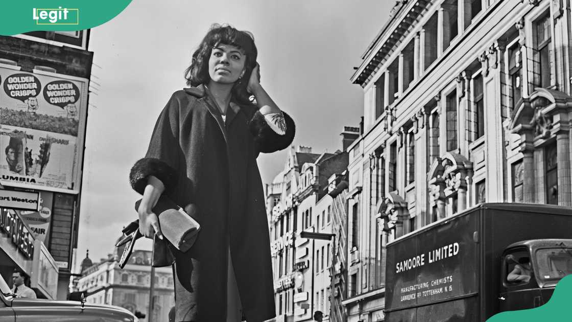 American Motown singer Mary Wells in London, UK American Motown singer Mary Wells in London, UK