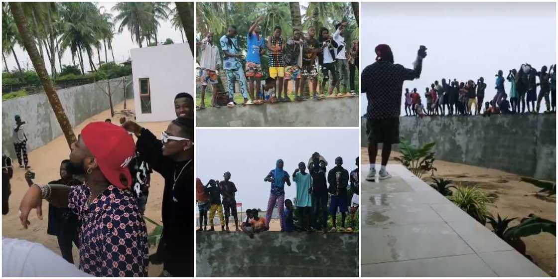 Davido and some little fans Davido and some little fans