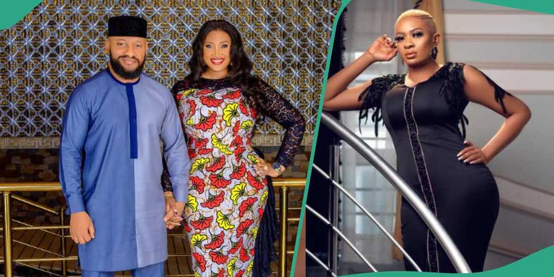 Yul Edochie denies being married to Judy Austin, says they're skitmakers. Yul Edochie denies being married to Judy Austin, says they're skitmakers.