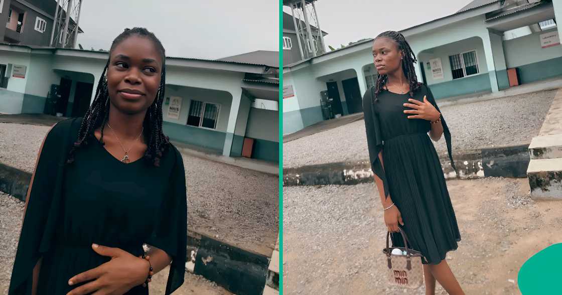 Nigerian lady rejoices as she officially becomes midwife. Nigerian lady rejoices as she officially becomes midwife.