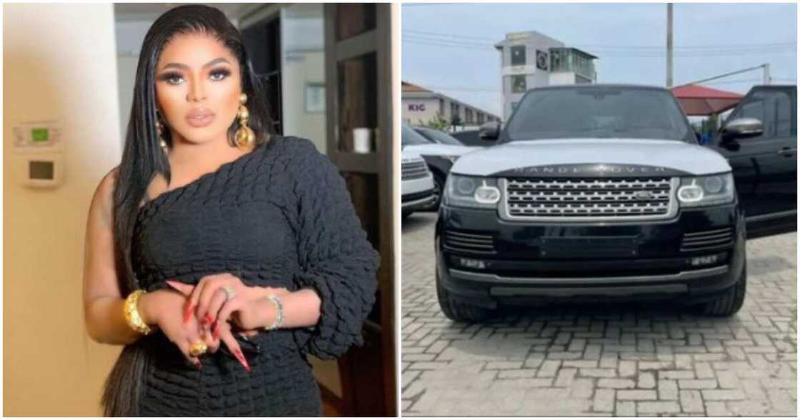 Crossdresser Bobrisky and promised car for technician Crossdresser Bobrisky and promised car for technician